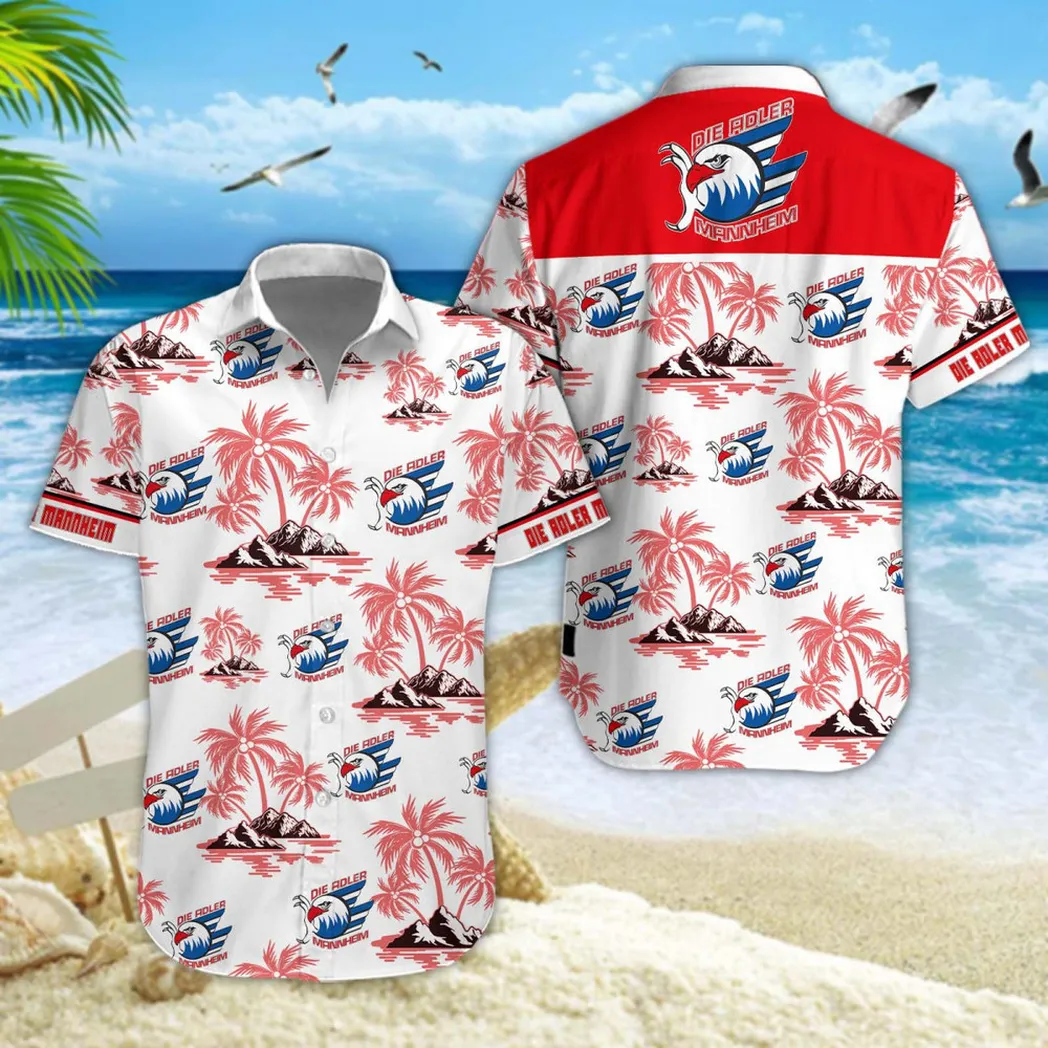 Adler Mannheim Hawaiian Shirt Style Classic Oversized Hawaiian