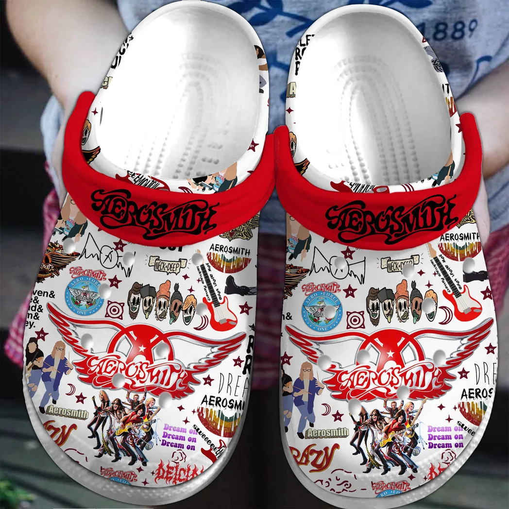 Aerosmith Music Crocs Clogs