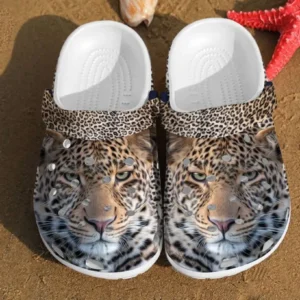 African Leopard 3D Animal Unisex Crocs Clog