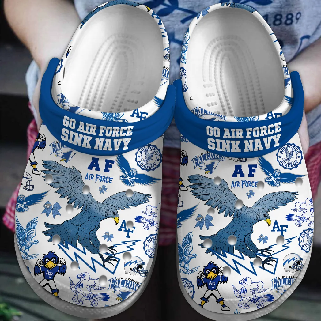 Air Force Falcons NCAA Sport Crocs Clogs