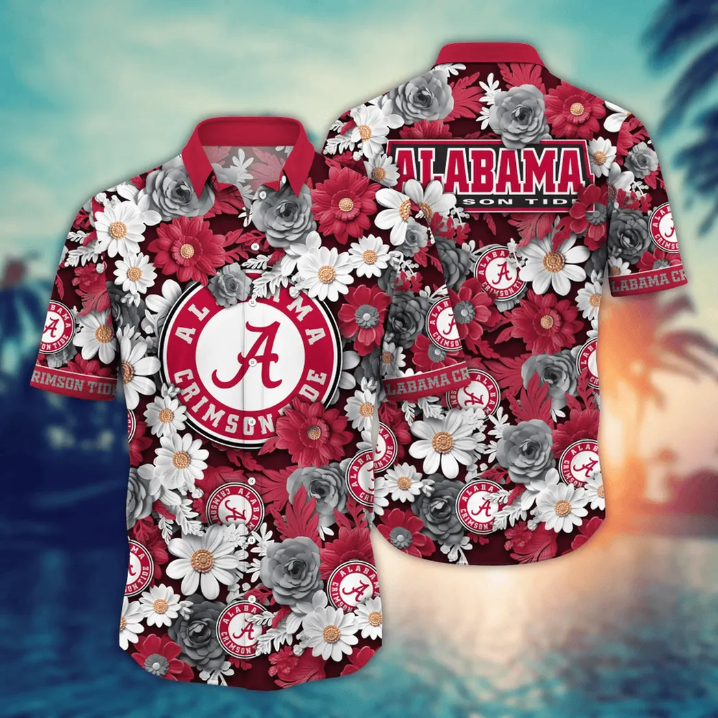 Alabama Crimson Tide NCAA Flower Aloha Hawaiian Shirt, Summer Football Shirts VPHWA2451153956