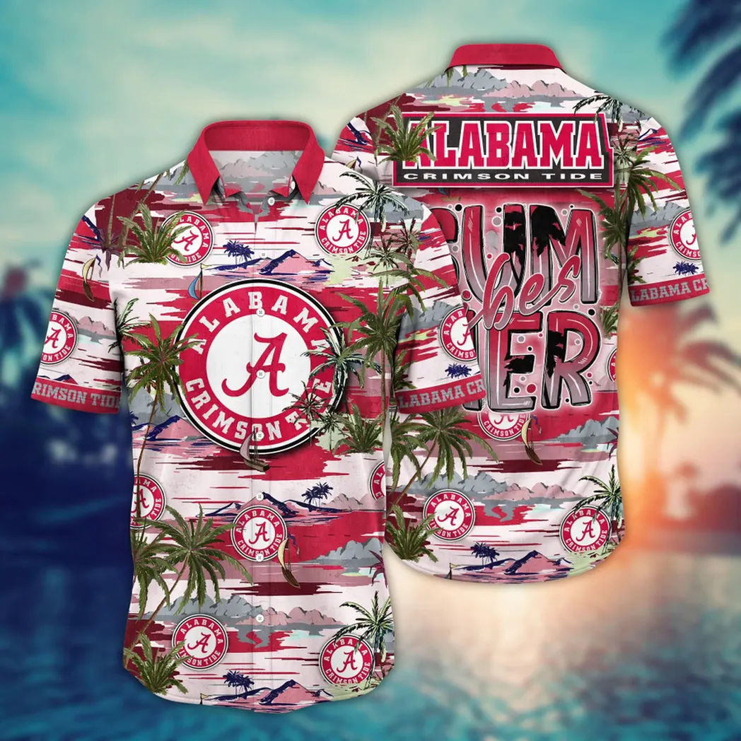 Alabama Crimson Tide NCAA Flower Aloha Hawaiian Shirt, Summer Football Shirts VPHWA2451154018