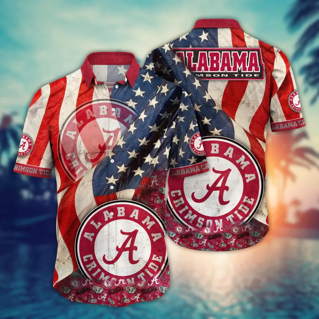 Alabama Crimson Tide NCAA Flower Aloha Hawaiian Shirt, Summer Football Shirts VPHWA2451154070