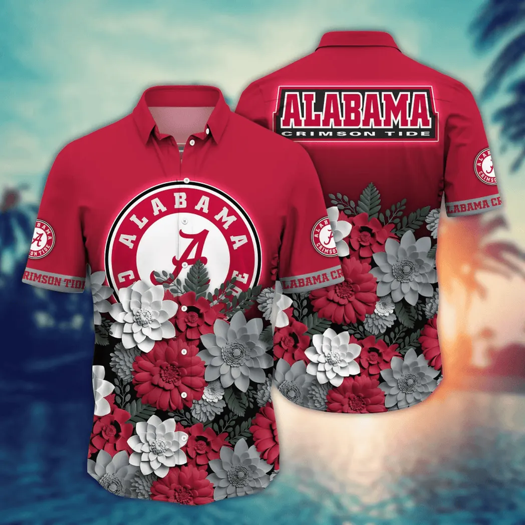 Alabama Crimson Tide NCAA Flower Aloha Hawaiian Shirt, Summer Football Shirts VPHWA2451155082