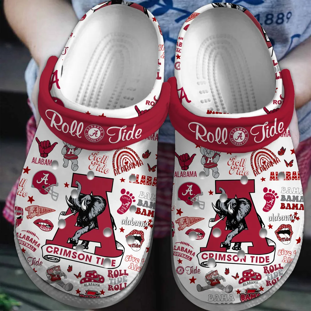 Alabama Crimson Tide NCAA Sport Crocs Clogs