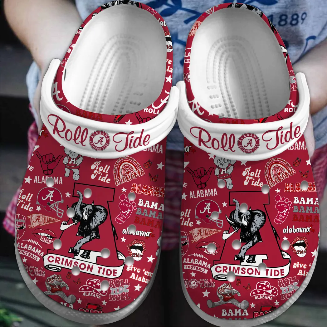 Alabama Crimson Tide NCAA Sport Crocs Clogs