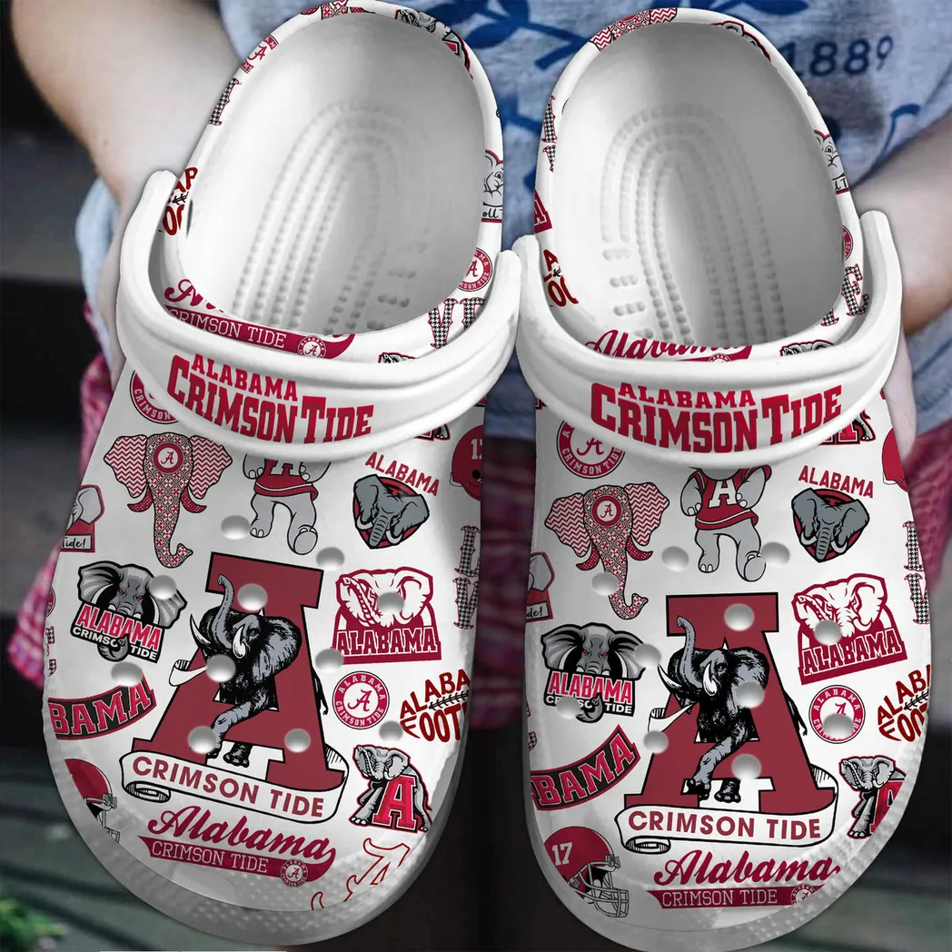 Alabama Crimson Tide NCAA Sport Crocs Clogs