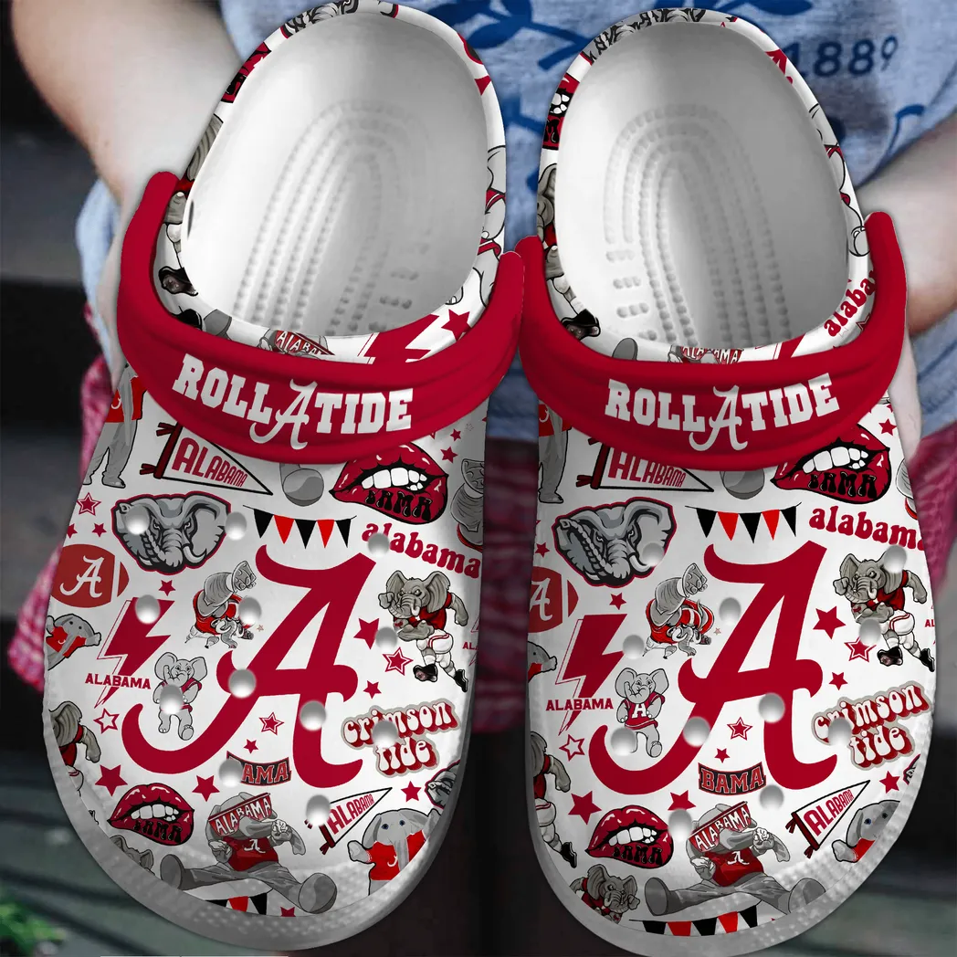 Alabama Crimson Tide NCAA Sport Crocs Clogs