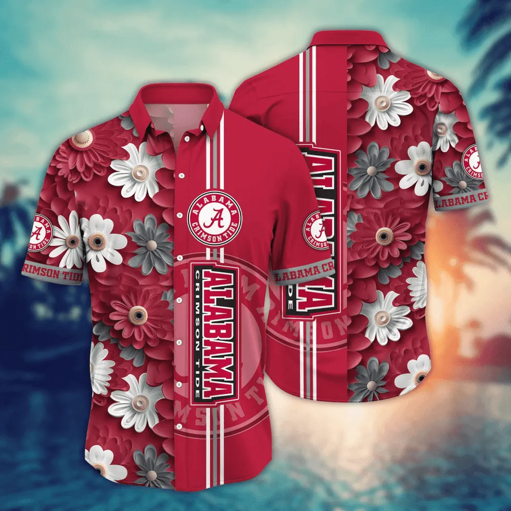 Alabama Crimson Tide, Style Hot Trending Summer NCAA Flower Aloha Hawaiian Shirt, Summer Football Shirts VPHWA2451155166