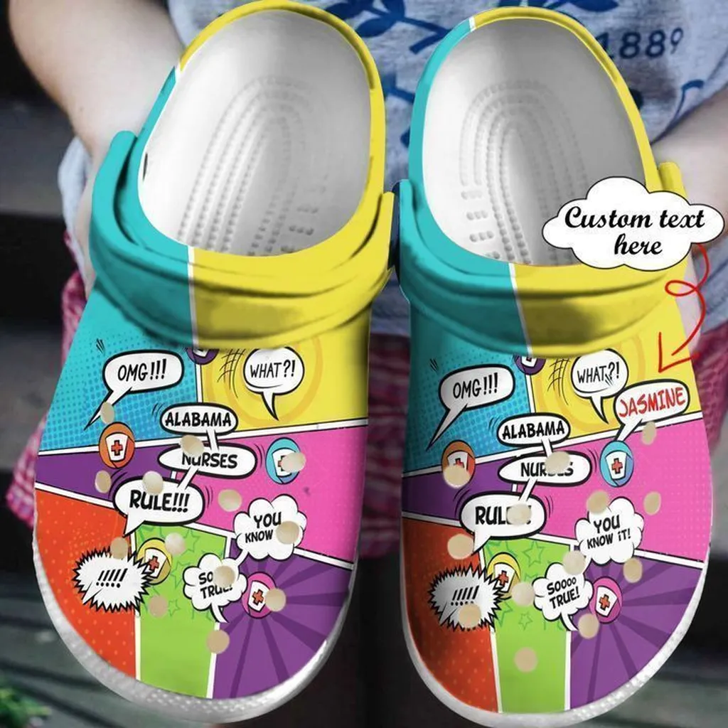 Alabama Rules Love Nurse Personalized Crocs Clog