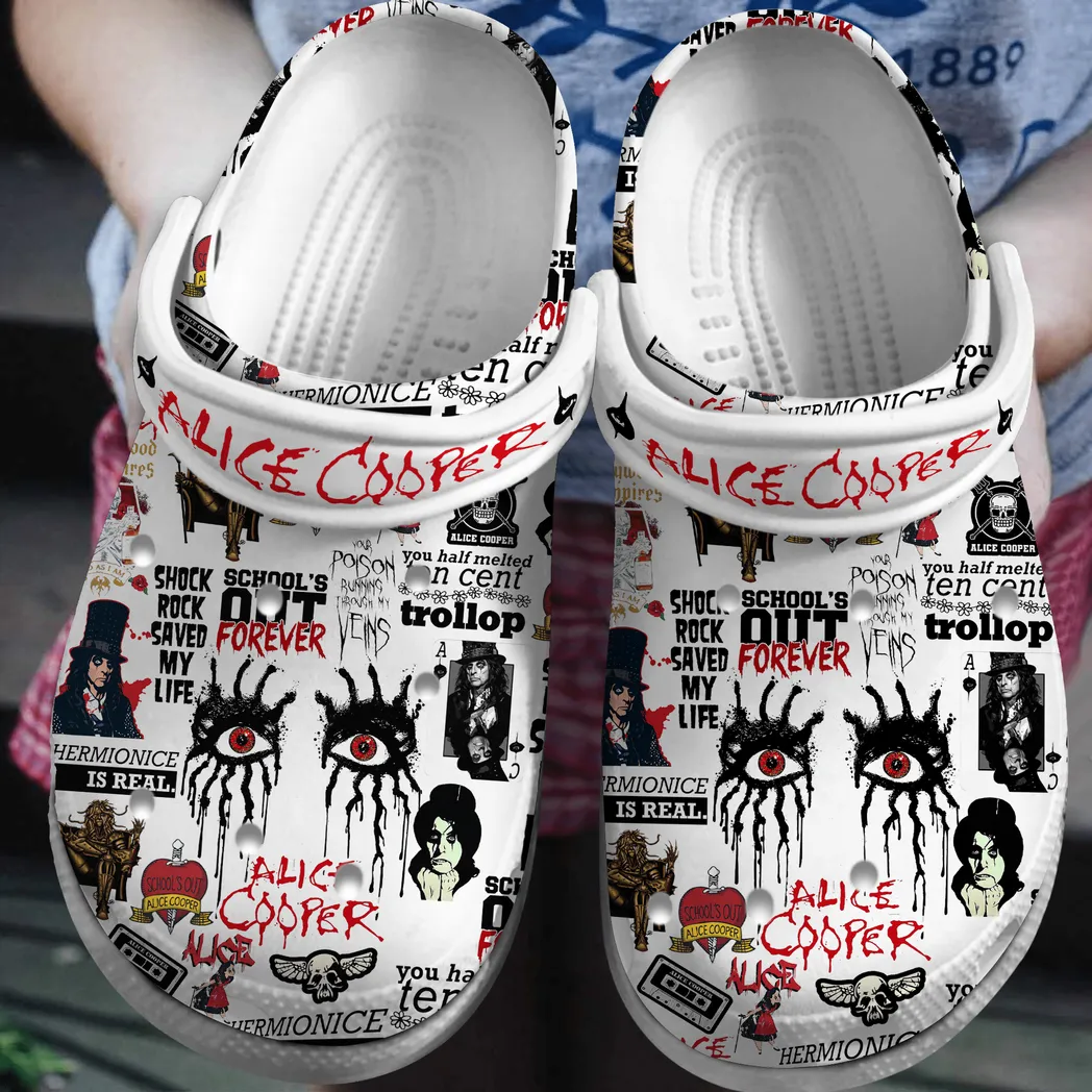 Alice Cooper Music Crocs Clogs