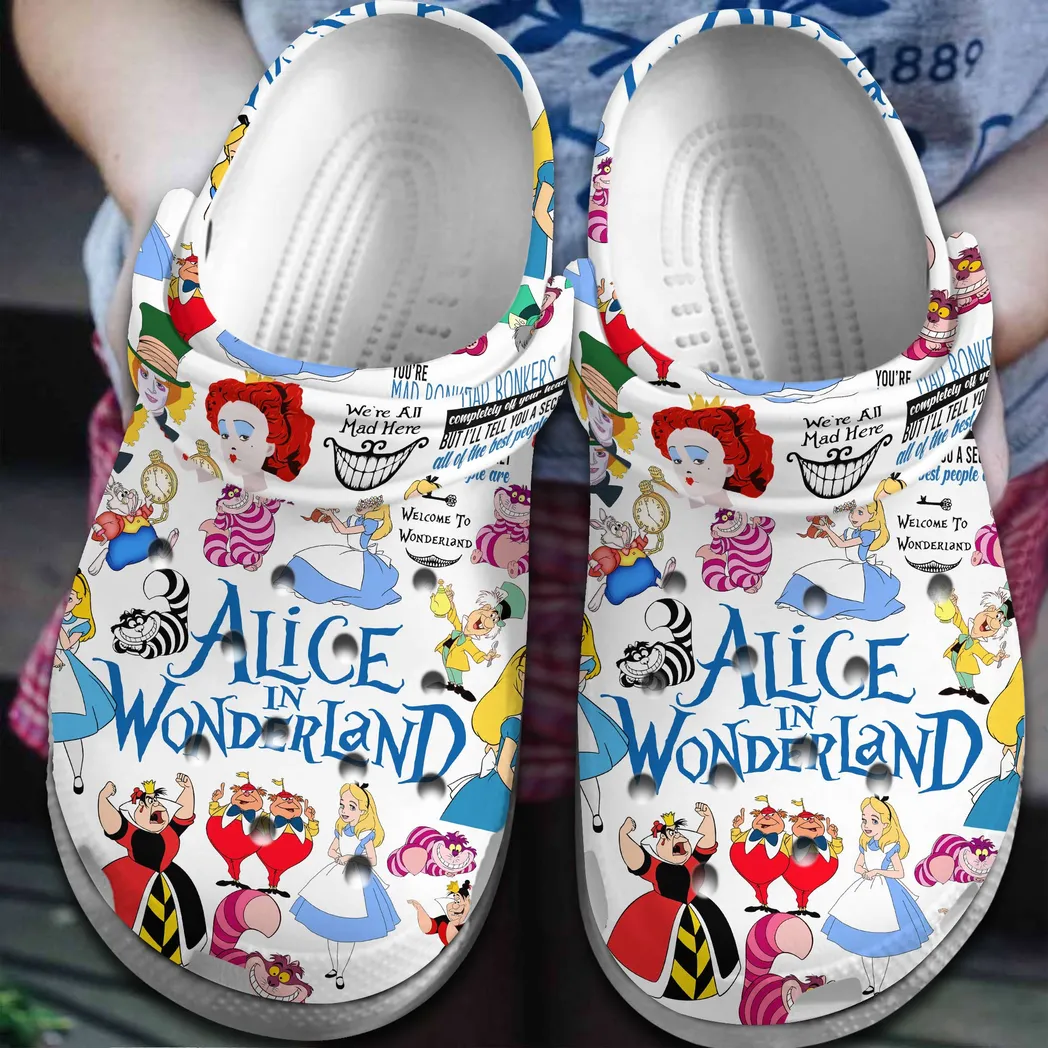 Alice in Wonderland Movie Crocs Clogs