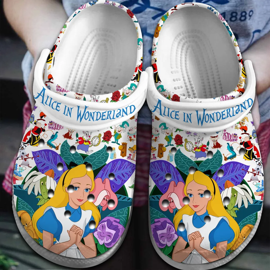 Alice in Wonderland Movie Crocs Clogs