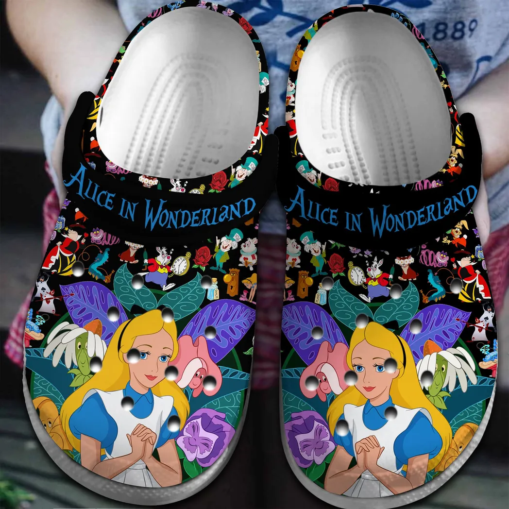 Alice in Wonderland Movie Crocs Clogs