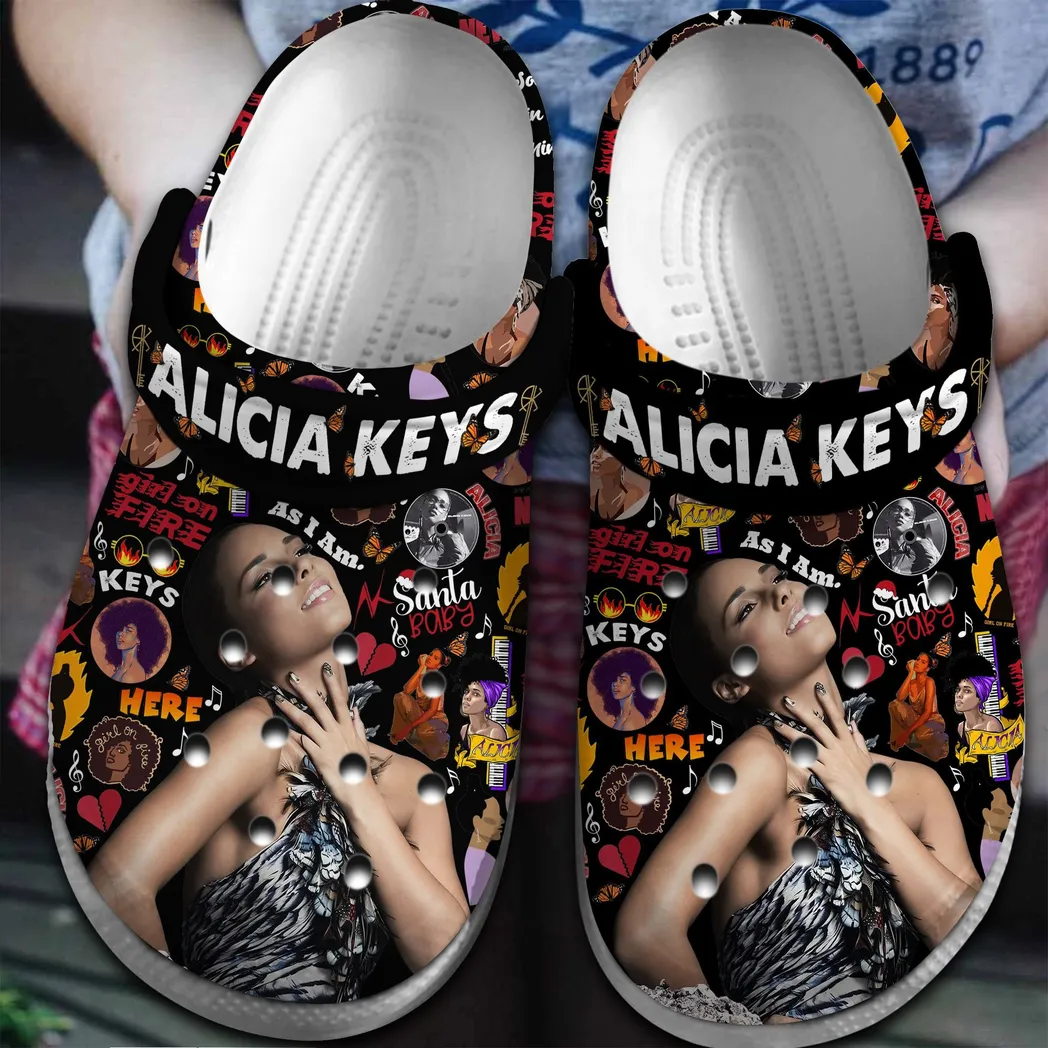 Alicia Keys Music Crocs Clogs