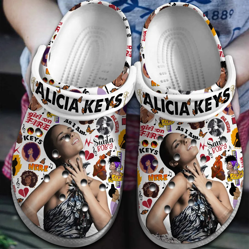 Alicia Keys Music Crocs Clogs