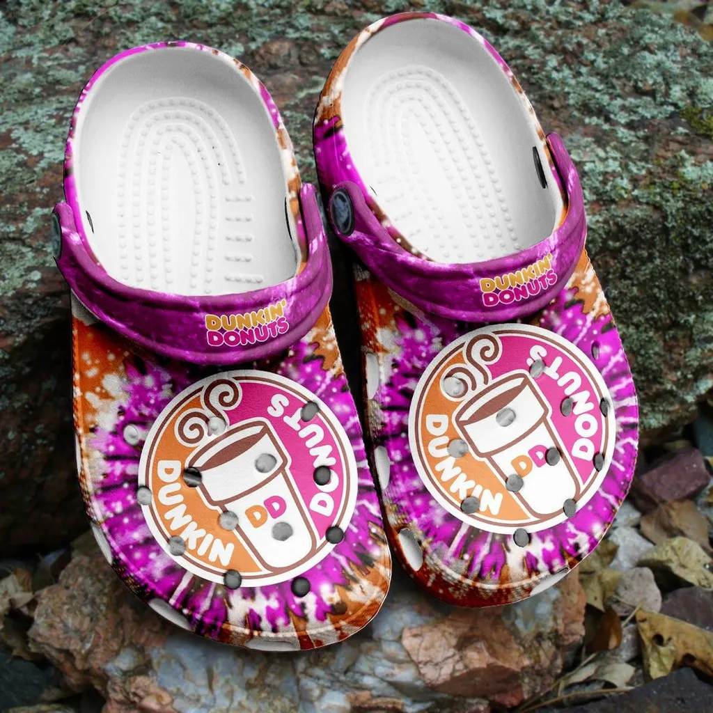 Amazing Dunkin Donuts Tie Dye Clog