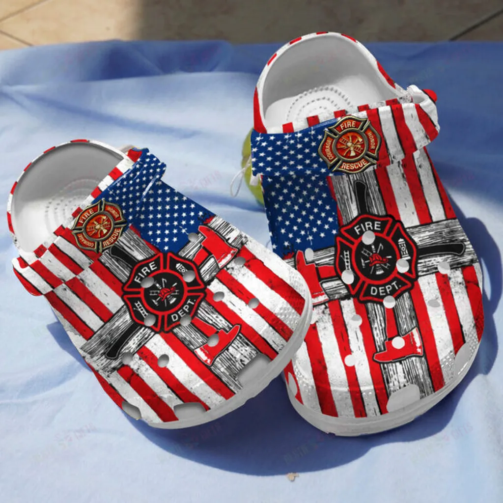 Amazing Firefighter Crocs Classic Clogs