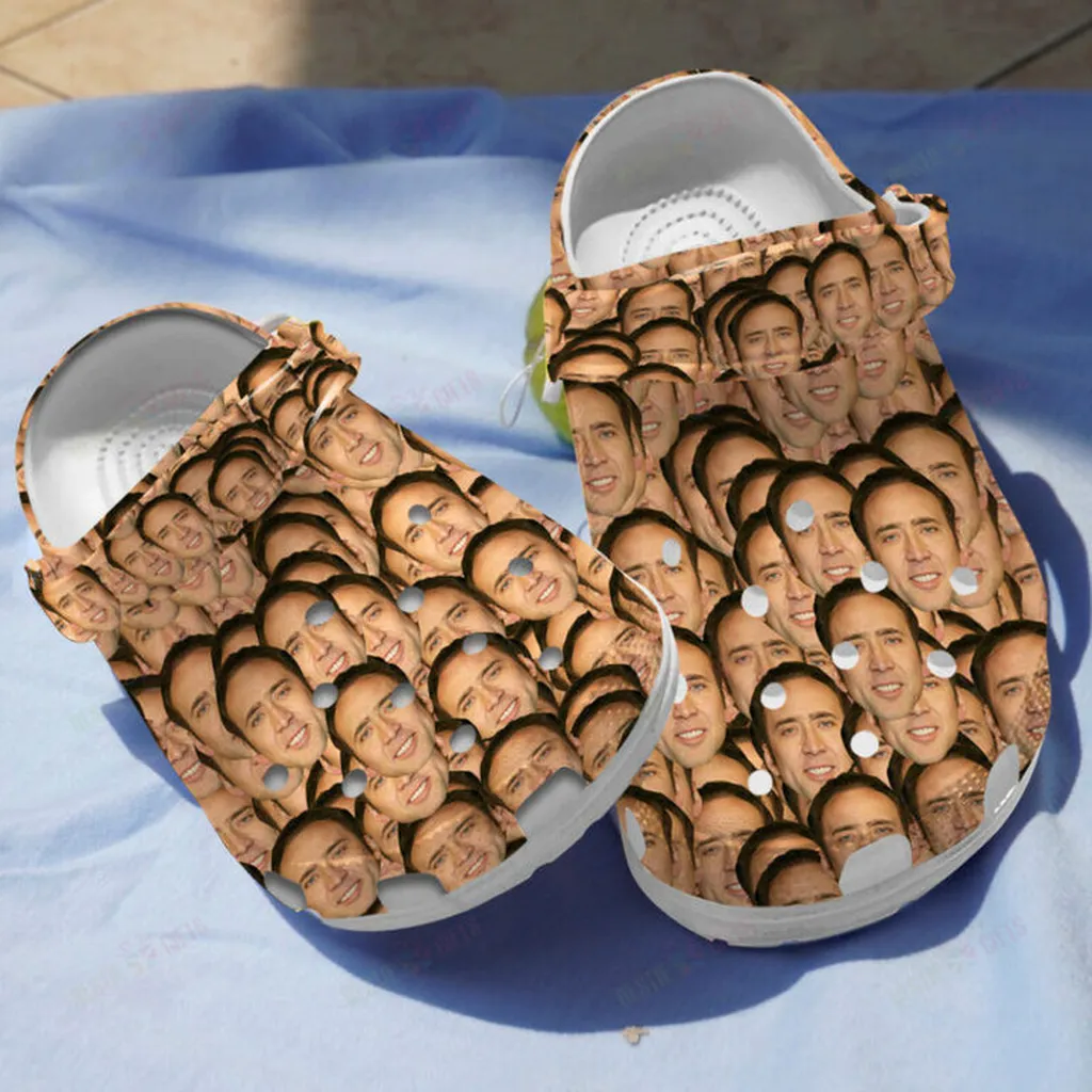 Amazing Nicolas Cage Crocs Classic Clogs