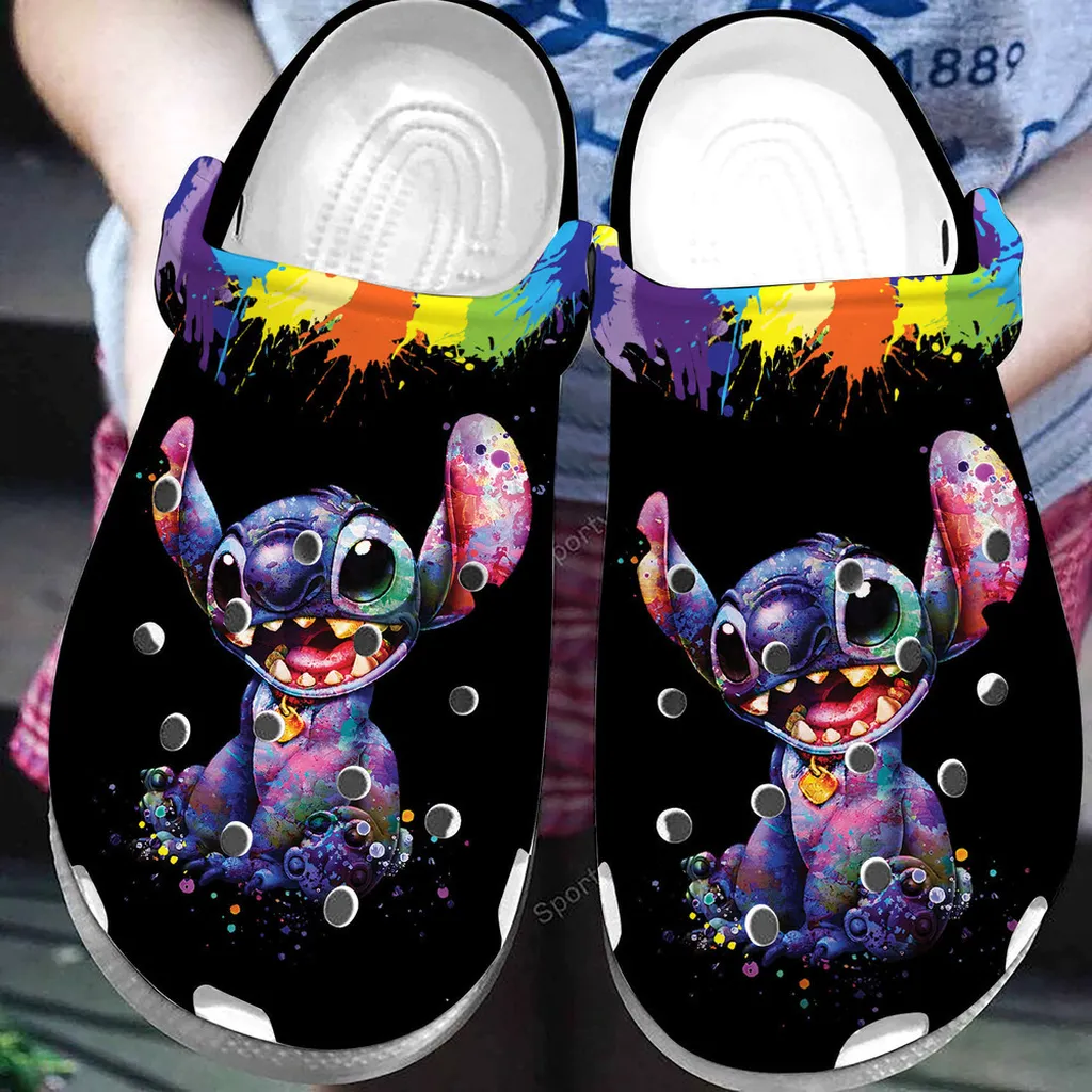 Amazing Watercolor Art Stitch So Cute Kids Clogs