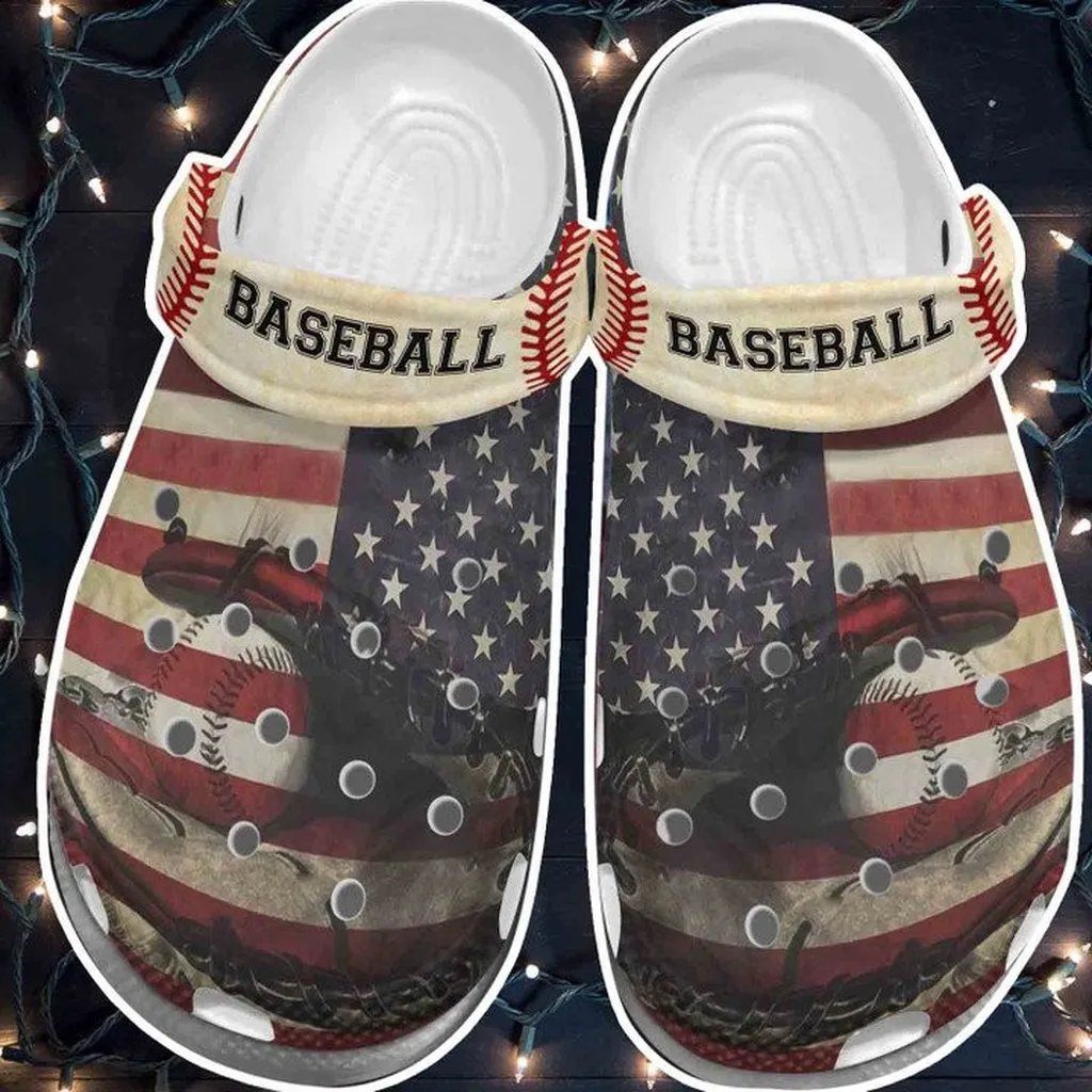 America Baseball Crocs