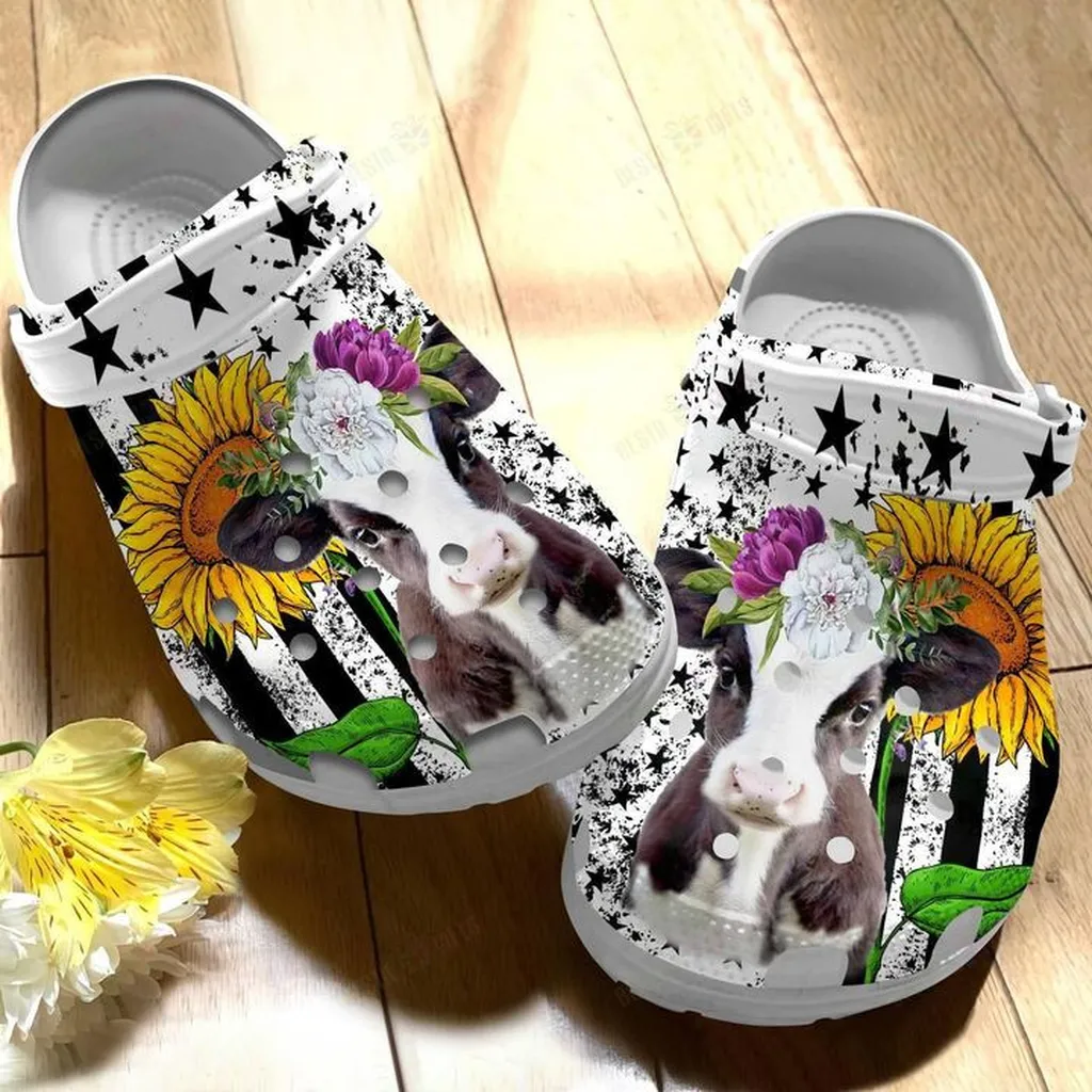 American Cow Crocs, Personalized Crocs Classic Clogs