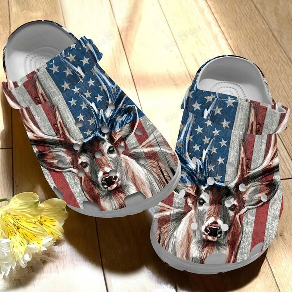 American Deer Crocs Classic Clogs