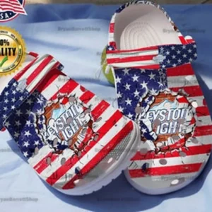 American Flag Break Keystone Light Clogs