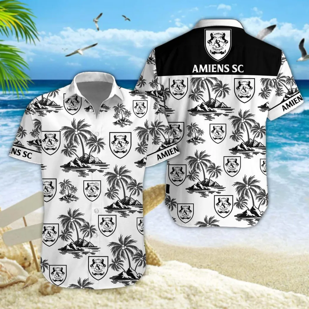 Amiens SC Hawaiian Shirt Style Classic Oversized Hawaiian