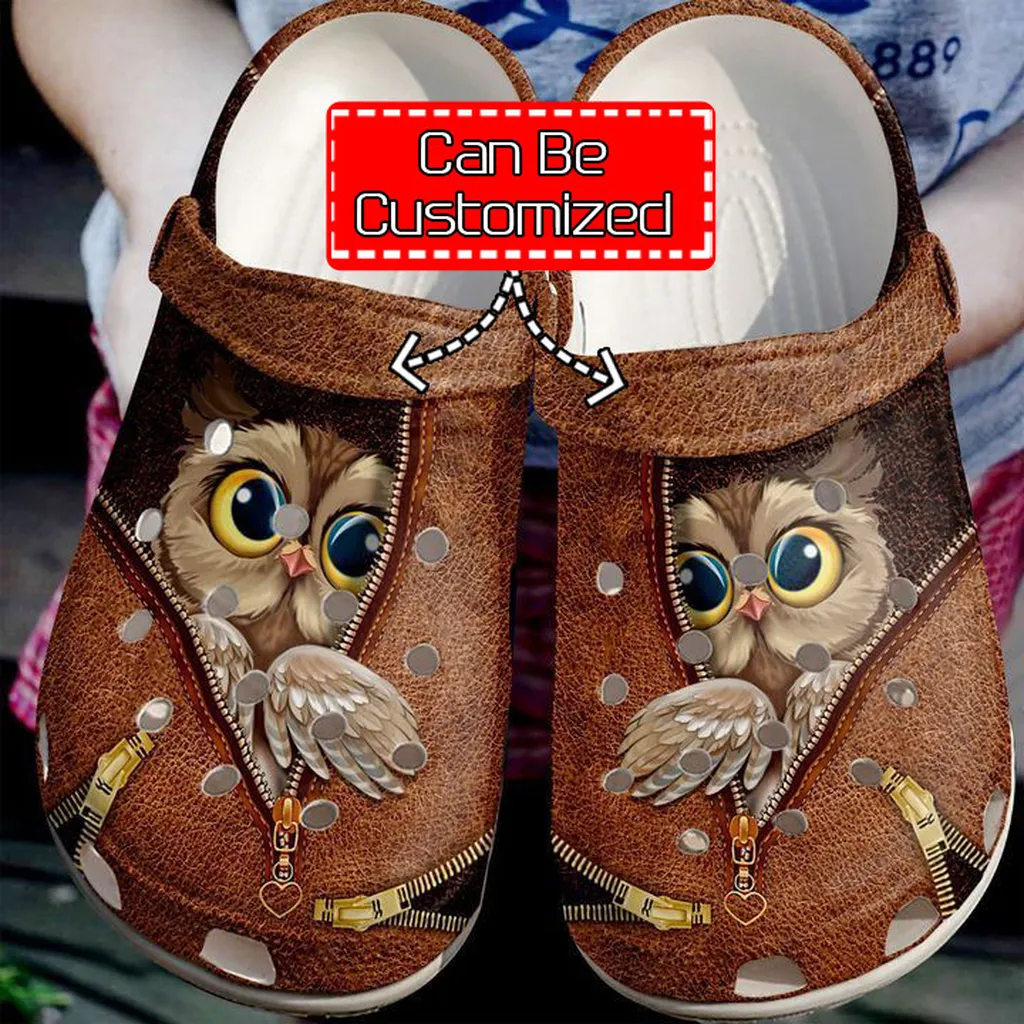 Animal Crocs - Owl Zipper Clog