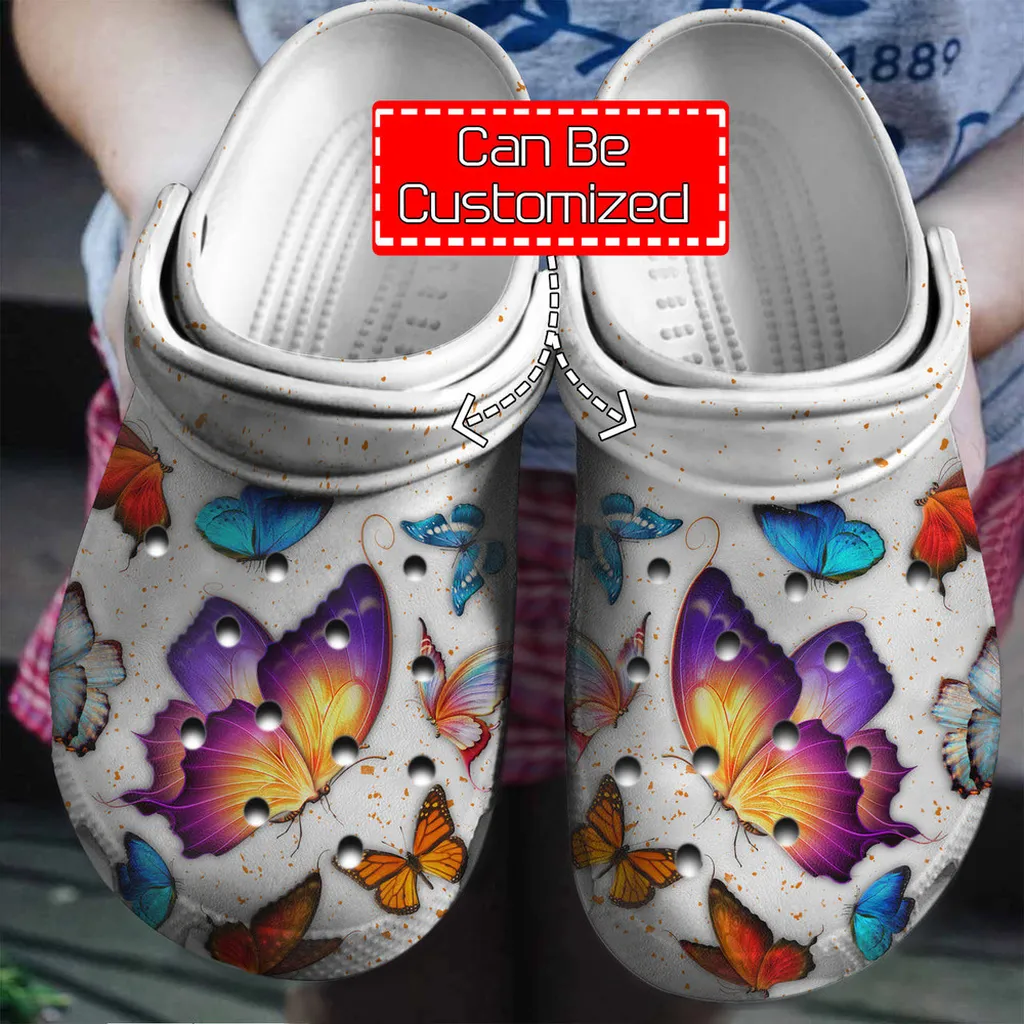 Animal Crocs - Personalized Butterfly Lovers Clog