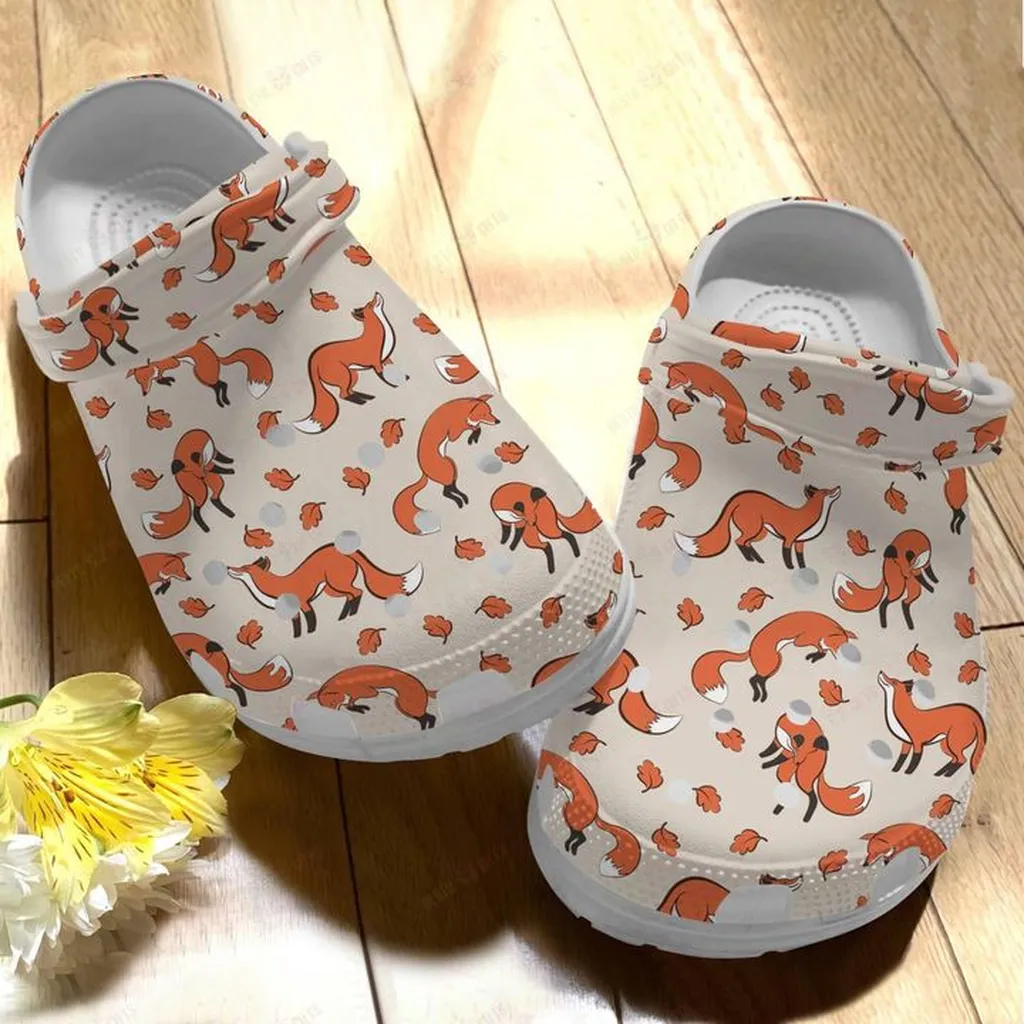 Animal Fox Crocs Classic Clogs