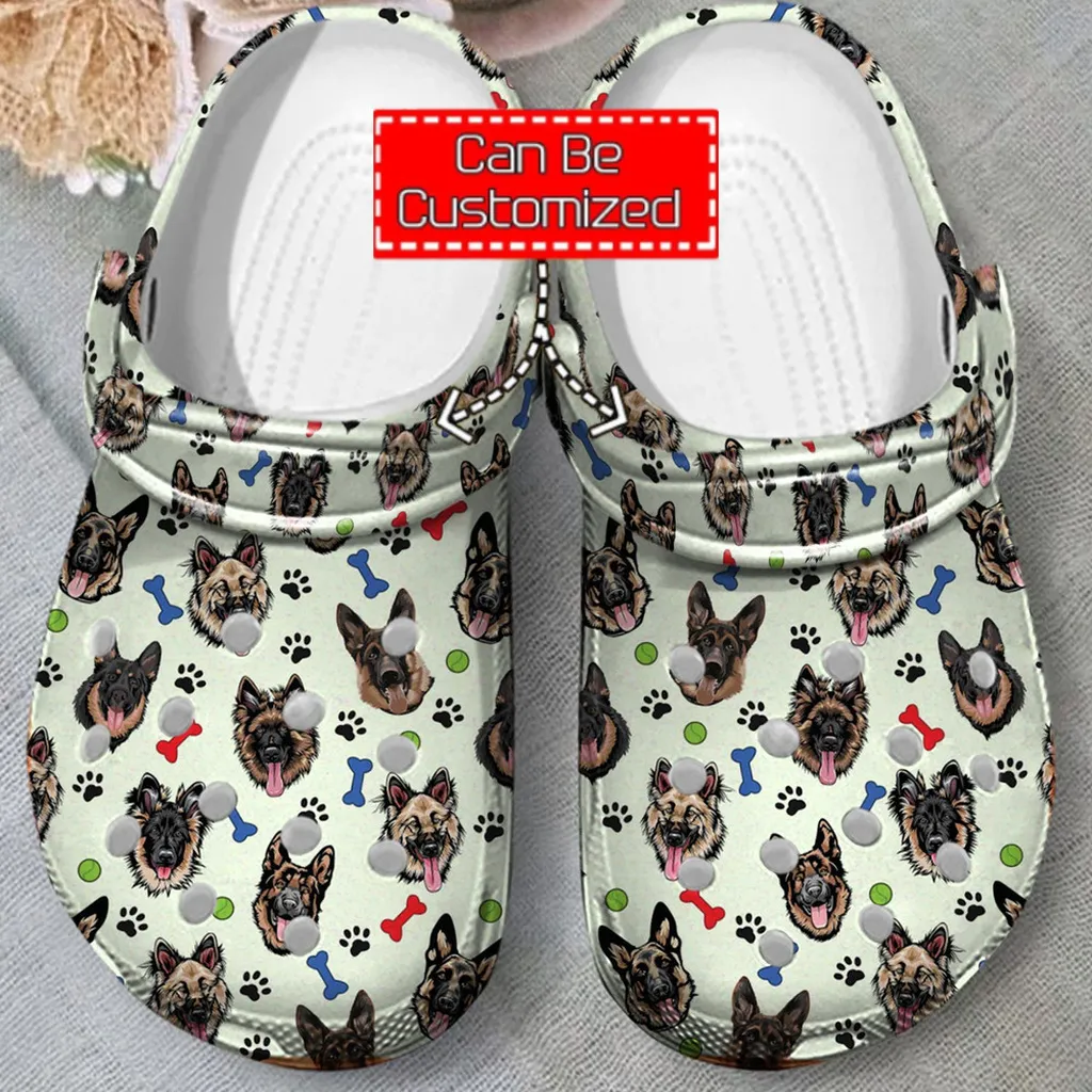 Animal Print Crocs - German Shepherds Pattern Clog