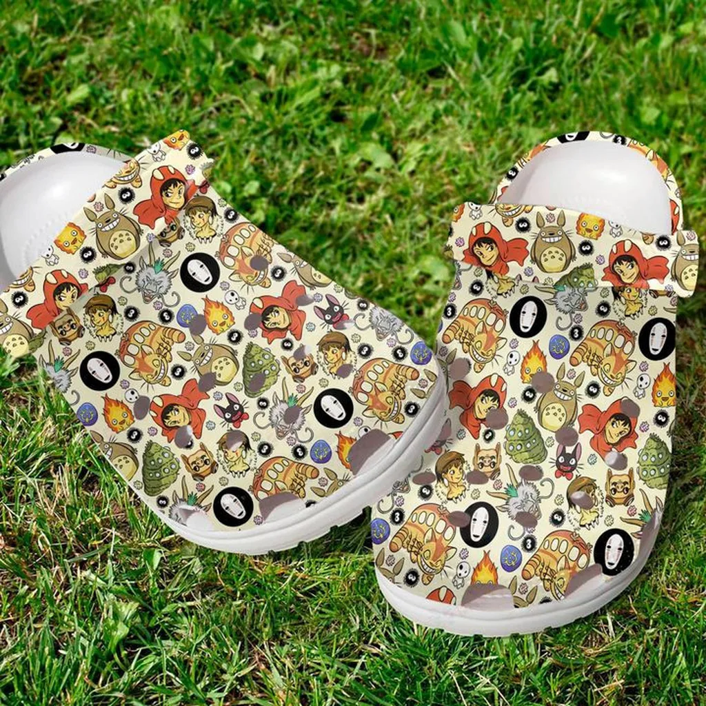 Anime Pattern Crocs, Personalized Crocs Classic Clogs