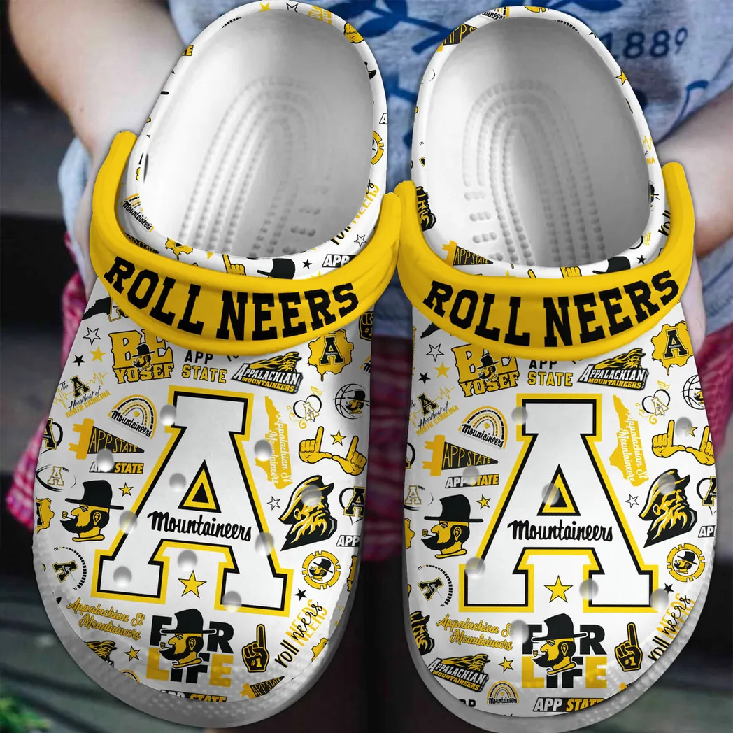 Appalachian State Mountainseers NCAA Sport Crocs Clogs