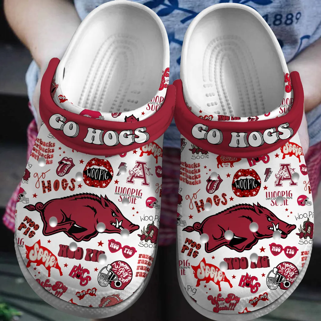 Arkansas Razorbacks NCAA Sport Crocs Clogs