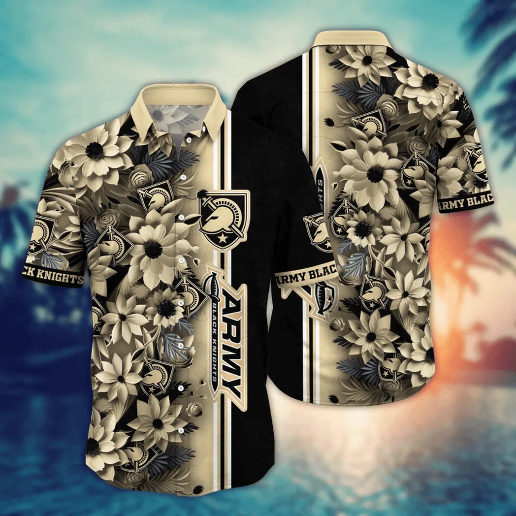 Army Black Knights NCAA Flower Aloha Hawaiian Shirt, Custom Summer Football Shirts VPHWA2451153254