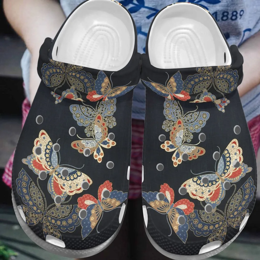 Art Butterfly Custom Crocs