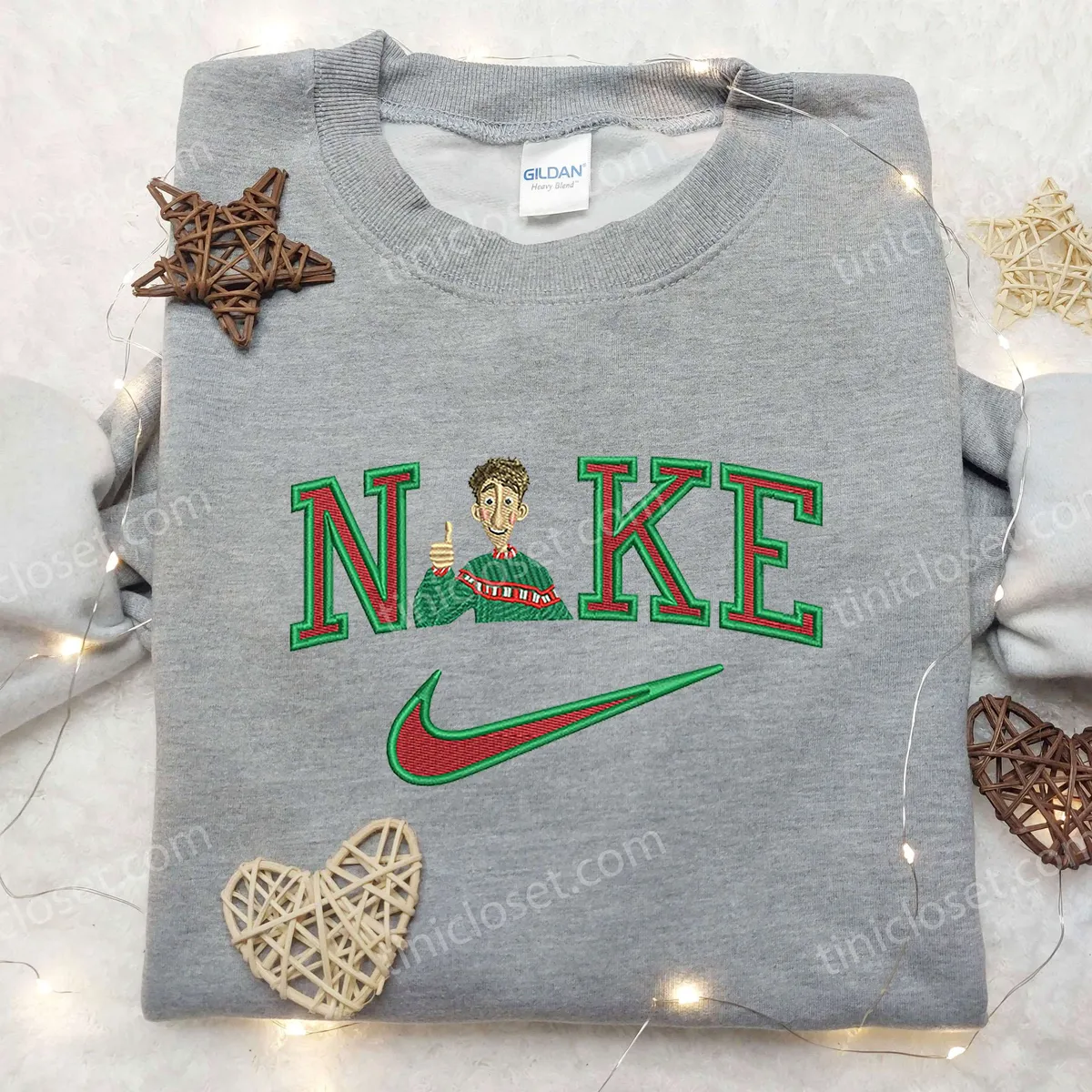 Arthur Christmas Embroidered Shirt, Custom Nike Embroidered Shirt, Christmas Gift for Family