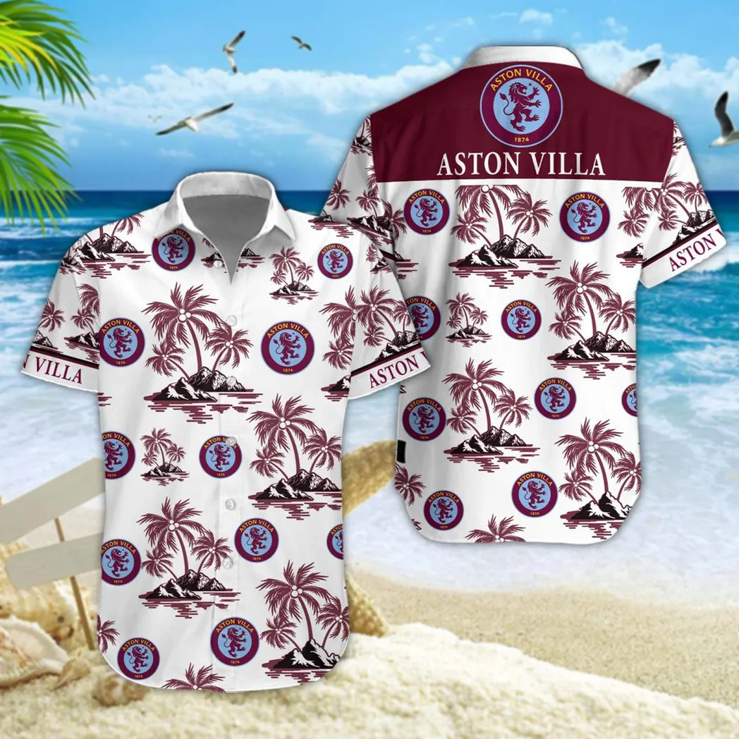 Aston Villa Hawaiian Shirt Style Classic Oversized Hawaiian