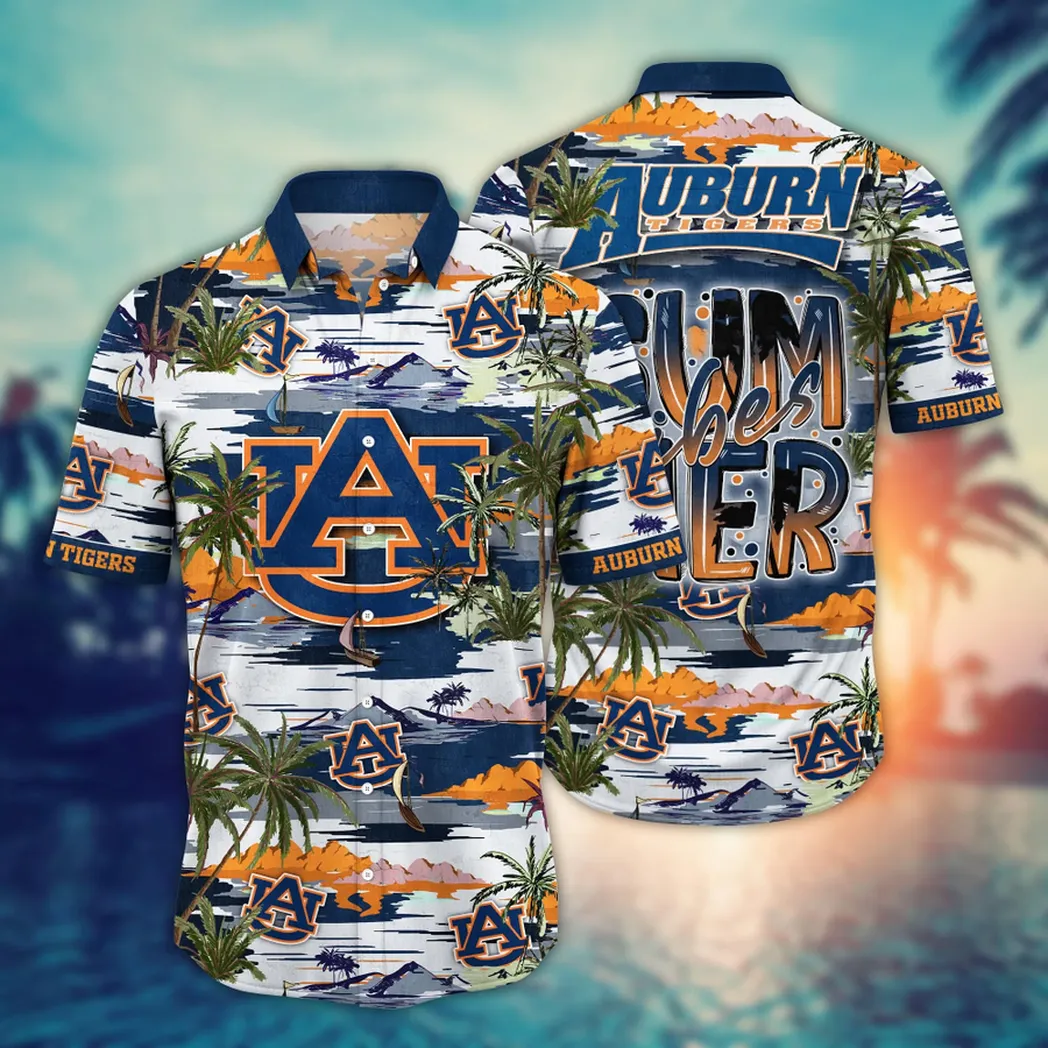 Auburn Tigers NCAA Flower Aloha Hawaiian Shirt, Summer Football Shirts VPHWA2451153997