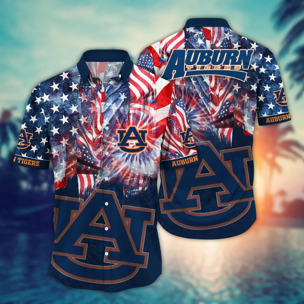 Auburn Tigers NCAA Flower Aloha Hawaiian Shirt, Summer Football Shirts VPHWA2451154103