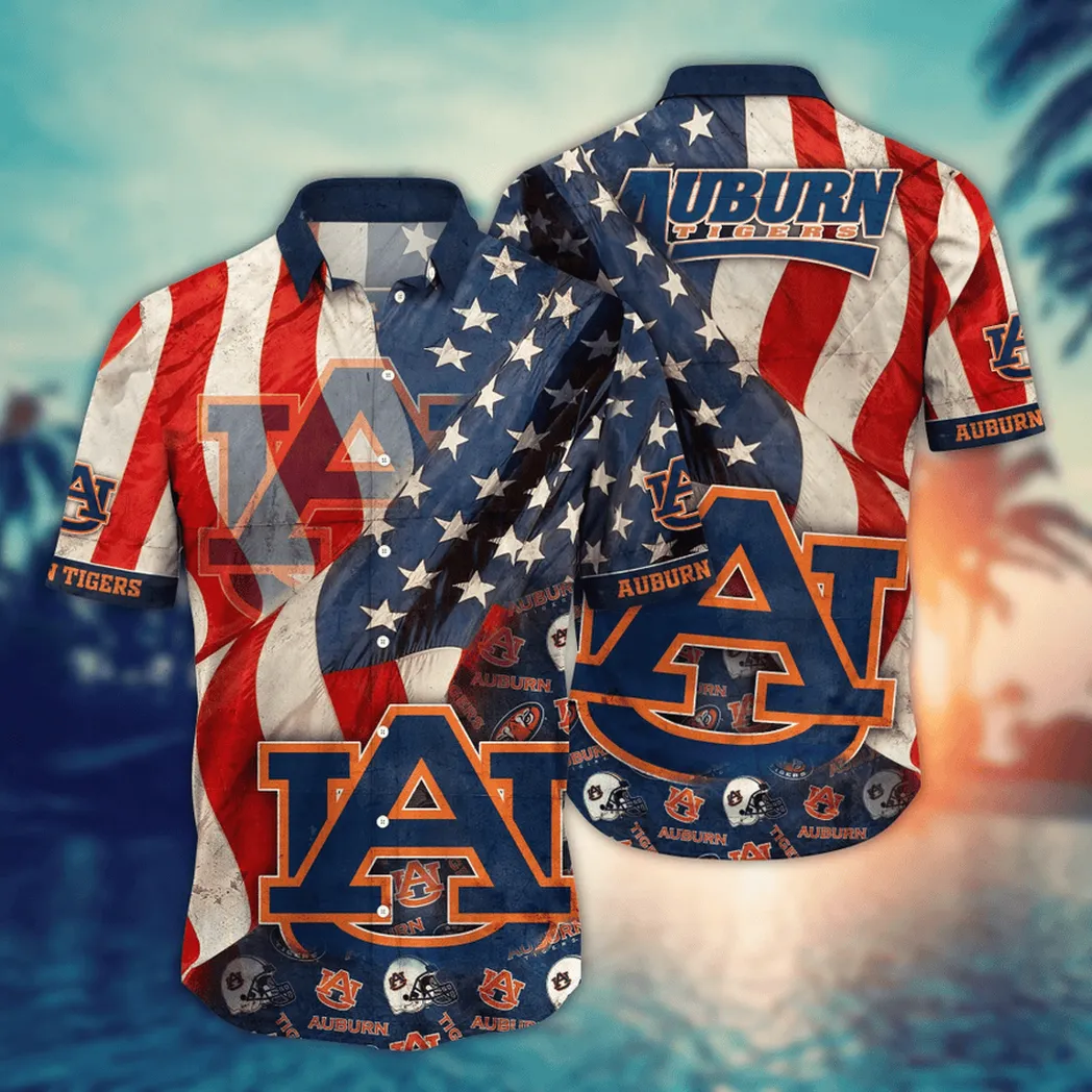 Auburn Tigers NCAA Flower Aloha Hawaiian Shirt, Summer Football Shirts VPHWA2451154105