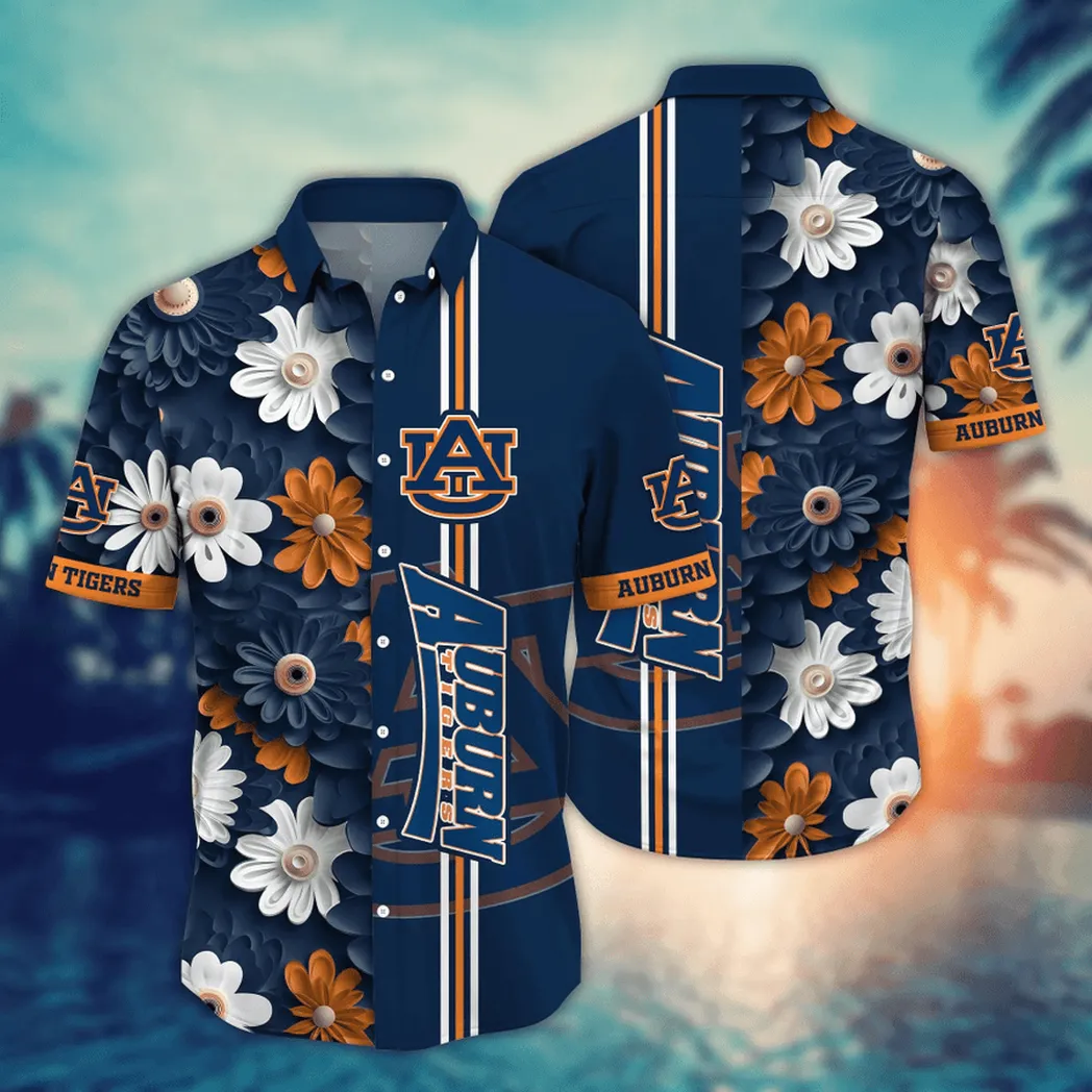 Auburn Tigers, Style Hot Trending Summer NCAA Flower Aloha Hawaiian Shirt, Summer Football Shirts VPHWA2451155190