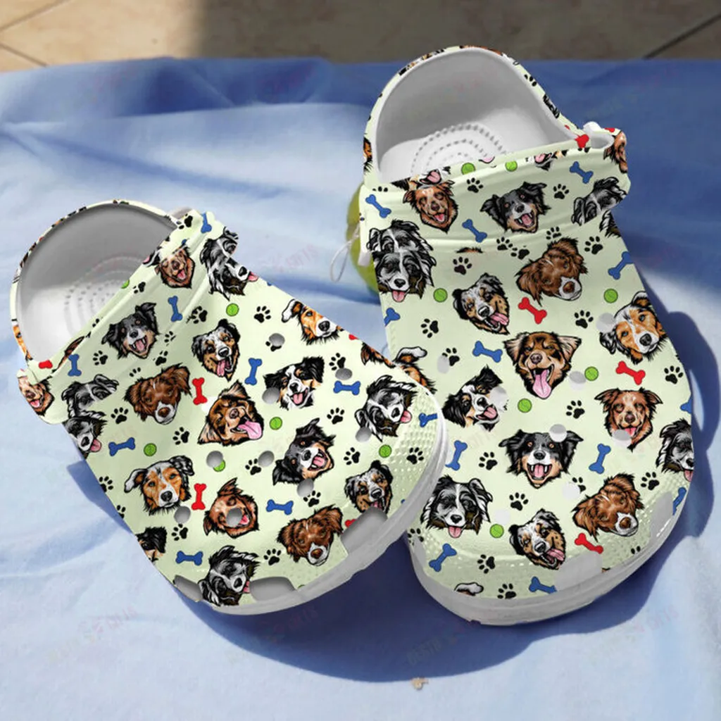 Australian Shepherds Crocs, Personalized Crocs Classic Clogs