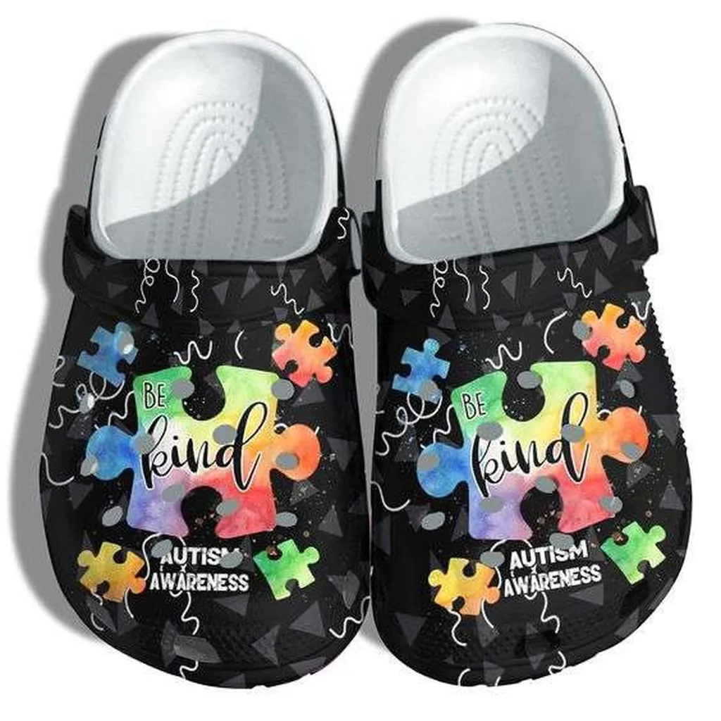 Autism Awareness Day Be Kind Autism Puzzle Pieces Crocs Crocband Clog