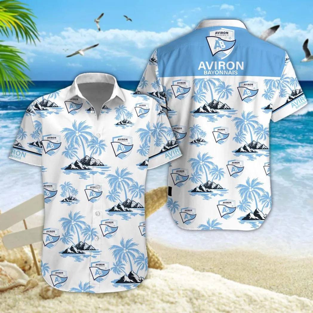 Aviron Bayonnais Hawaiian Shirt Style Classic Oversized Hawaiian, Unisex Hawaiian Shirt Trending Summer