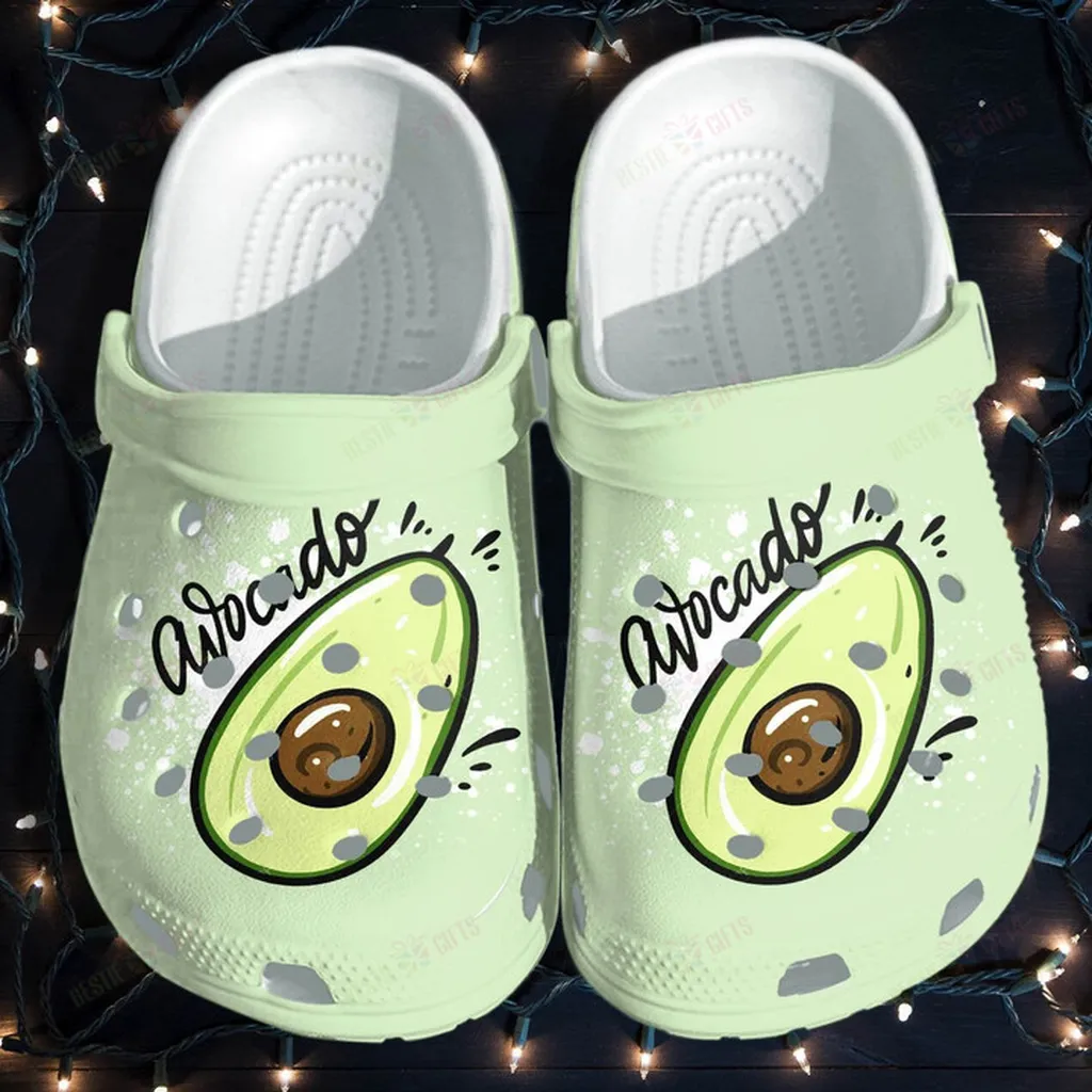 Avocado Cute Funny Crocs Classic Clogs