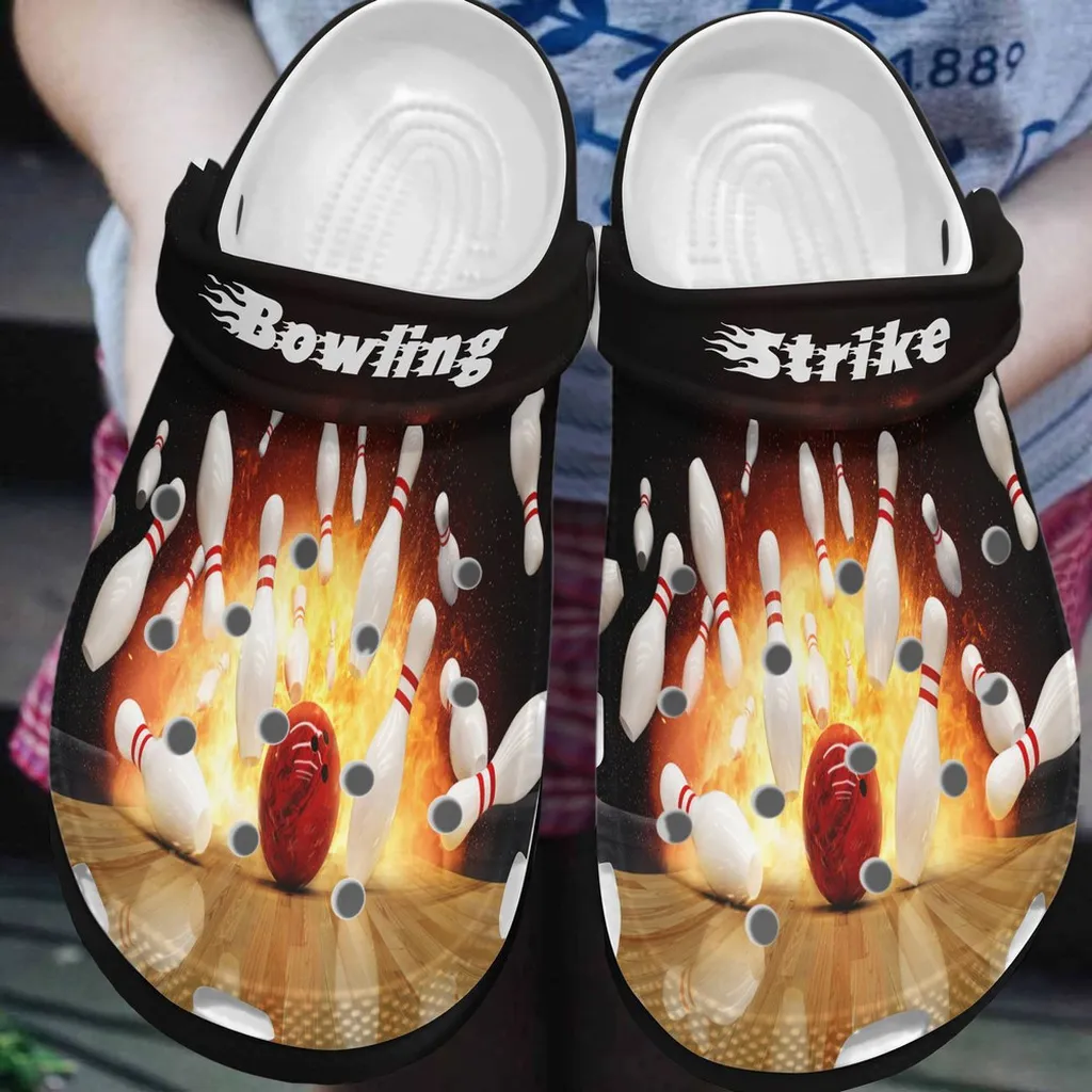 Awesome Fire Bowling Strike Clogs