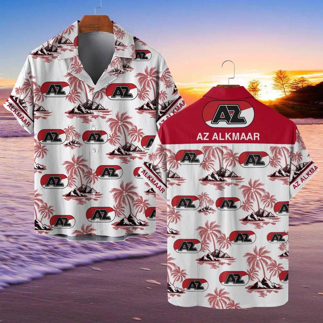 AZ Alkmaar Hawaiian Shirt Style Classic Oversized Hawaiian, Unisex Hawaiian Shirt